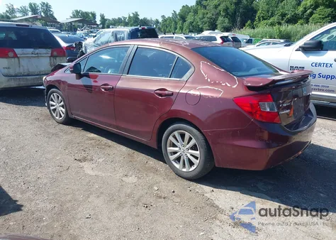 2012 Honda Civic Ex from USA, damaged, VIN 2HGFB2F86CH586198